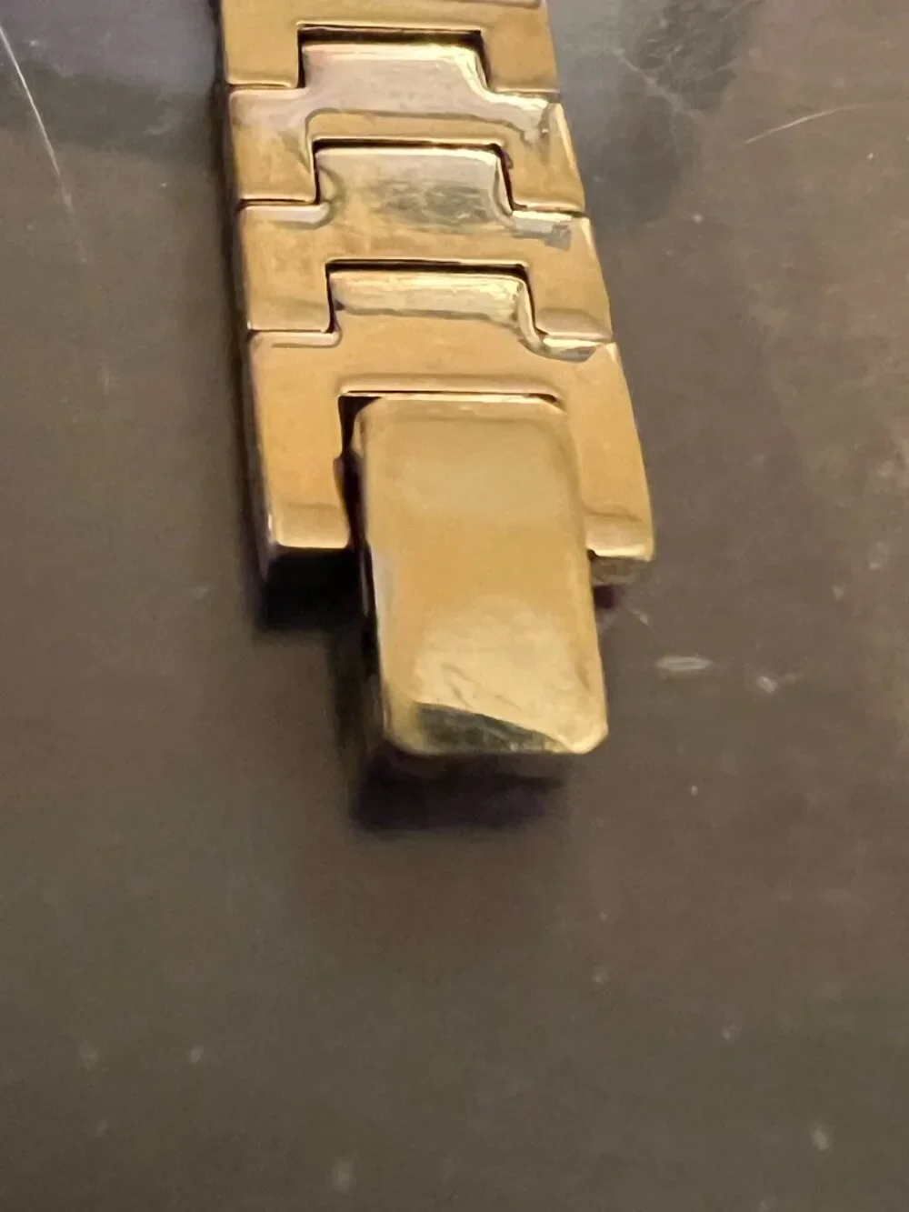 Vintage Multiple Goldtone Chain Link Armitron Diamond NOW Watch (410)